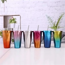 Stainless Steel Tumbler with straw