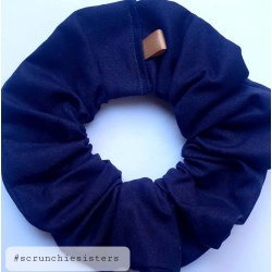 Scrunchie – Navy Cotton