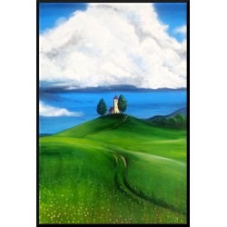 Cloud Castle- painting by Yvonne Wells
