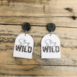 Stay Wild statement earrings