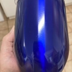 Electric Blue Wine Tumbler double insulated 12oz
