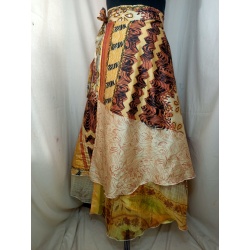 Large Sari Wrap Skirt (SK2156L), shipping included