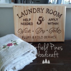 Wall Decor, home decor, Vegan friendly wood balm – Laundry room sign