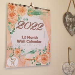 2022 Wall Calendars – Apricot & Eucalyptus