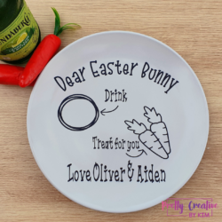 Custom plates for Easter treats