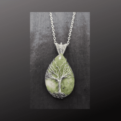 Tree of Life – Ruby Fuchsite on Argentium Silver