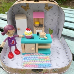 Dollhouse Kitchen Set in a Case