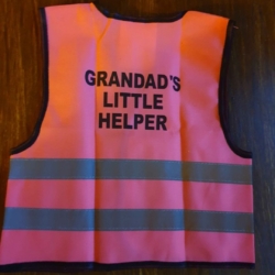 Grandad’s little helper, pink 1-3 yrs