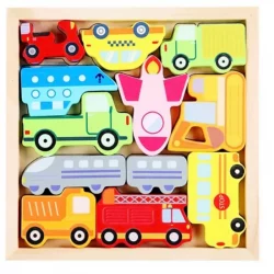 3D wooden jigsaw puzzle / stacking blocks