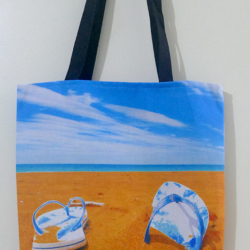 Unique Thongs on the Beach Tote Shoulder bag