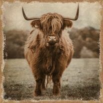 Highland Cattle Wall Canvas