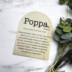 Poppa Defintion print, fathers day gift, fathers day sign