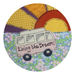 Poppy Treffry Living the Dream Campervan – set of 4 Coasters